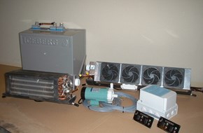 ICEBERG 1x230VAC split airconditioning unit, components
