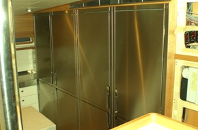 Freezer/refrigerator wall installation